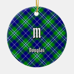 Clan Douglas Tartan Ceramic Tree Decoration