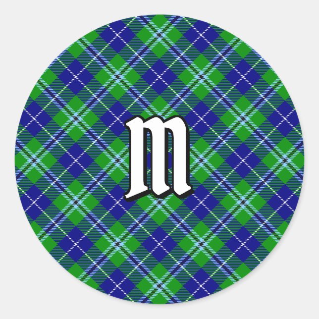 Clan Douglas Tartan Classic Round Sticker (Front)