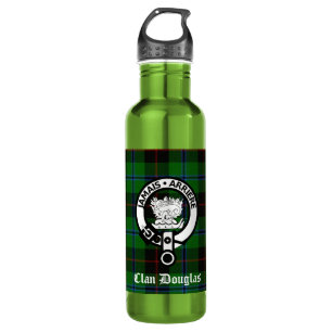 Clan Douglas Tartan & Crest Badge 710 Ml Water Bottle