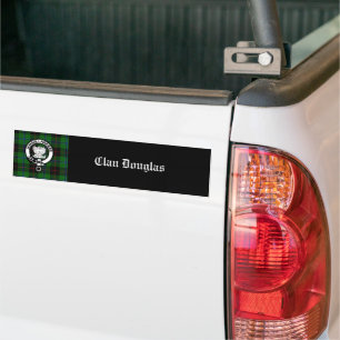 Clan Douglas Tartan Crest Bumper Sticker