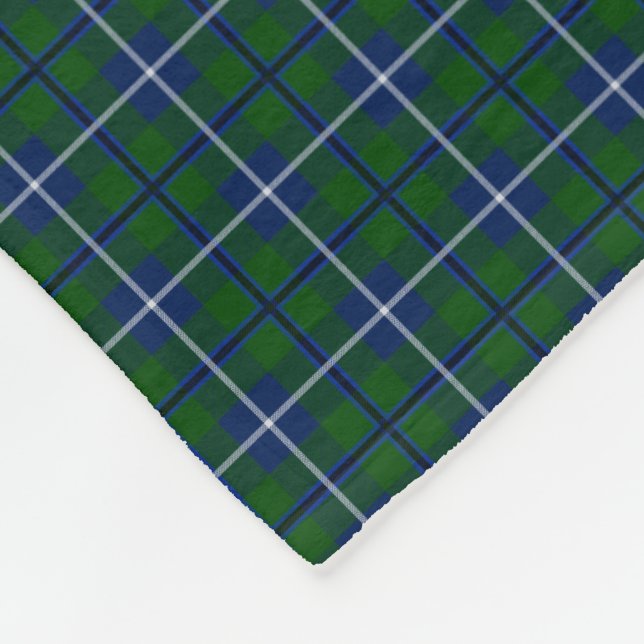 Clan Douglas Tartan Fleece Blanket (Corner)