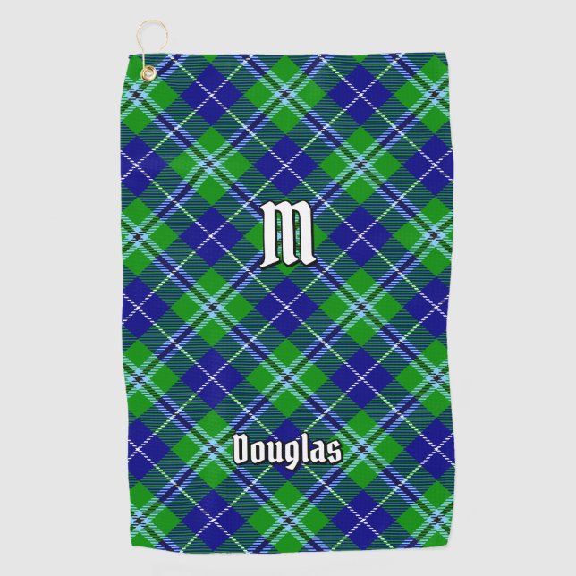 Clan Douglas Tartan Golf Towel (Front)