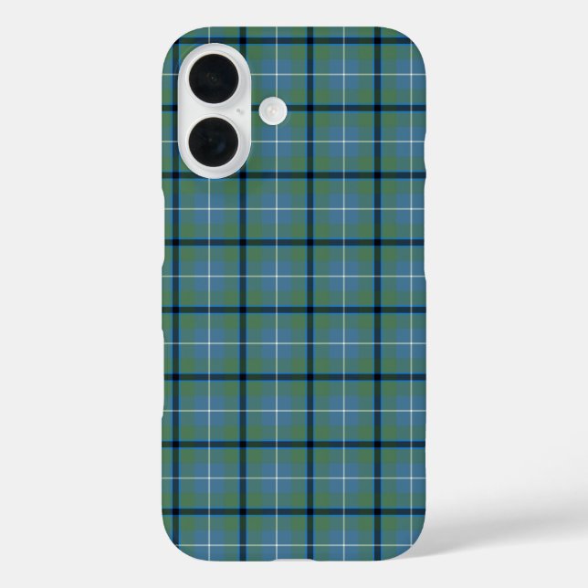 Clan Douglas Tartan Light Blue and Green Plaid Case-Mate iPhone Case (Back)