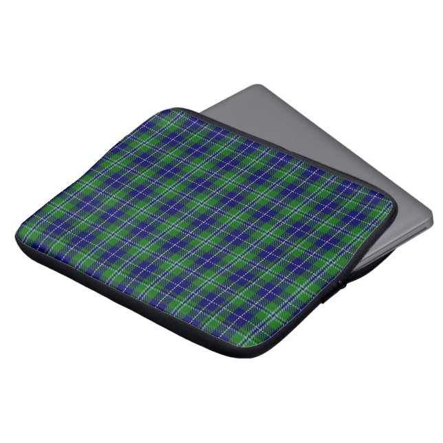 Clan Douglas Tartan Plaid Laptop Cover (Front Top)