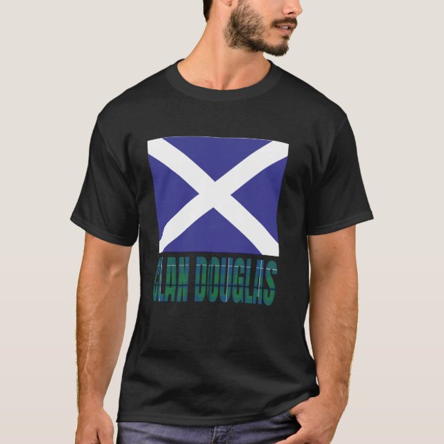 Clan Douglas Tartan Scottish Family Name Scotland  T-Shirt (Front)