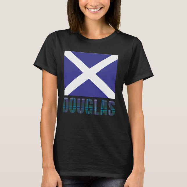 Clan Douglas Tartan Scottish Family Name Scotland  T-Shirt (Front)