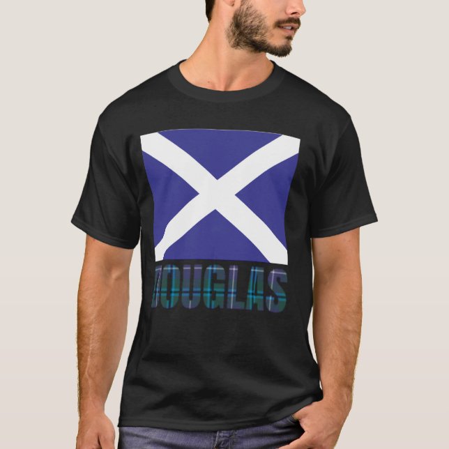 Clan Douglas Tartan Scottish Family Name Scotland  T-Shirt (Front)