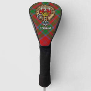 Clan Drummond Crest over Tartan Golf Head Cover