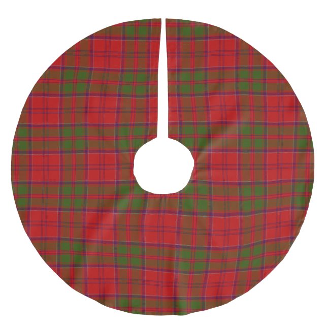 Clan Drummond Tartan Brushed Polyester Tree Skirt (Front)