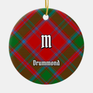 Clan Drummond Tartan Ceramic Tree Decoration