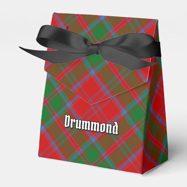 Clan Drummond Tartan Favour Box (Front Side)