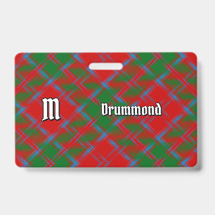 Clan Drummond Tartan ID Badge