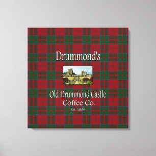 Clan Drummond's Old Drummond Castle Coffee Co. Canvas Print