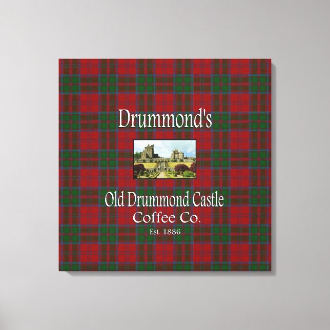 Clan Drummond's Old Drummond Castle Coffee Co. Canvas Print (Front)