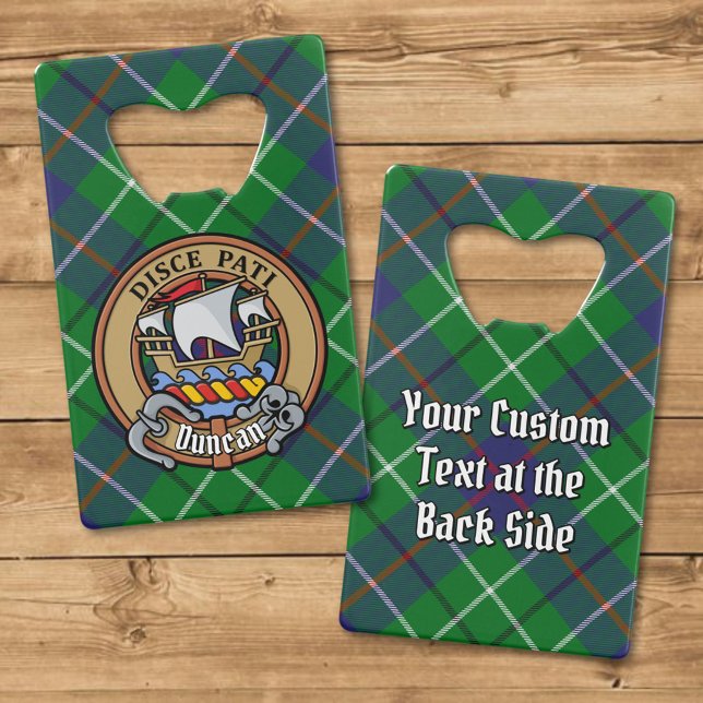 Clan Duncan Crest over Tartan (Creator Uploaded)