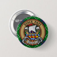 Clan Duncan Crest over Tartan