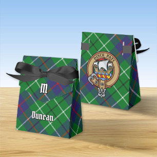 Clan Duncan Crest over Tartan Favour Box