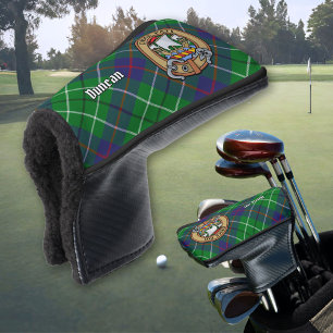 Clan Duncan Crest over Tartan Golf Head Cover