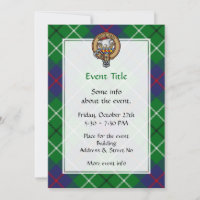Clan Duncan Crest over Tartan