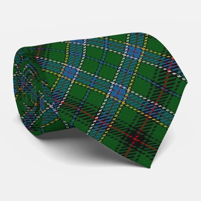 Clan Duncan Letter D Monogram Tartan Tie (Rolled)
