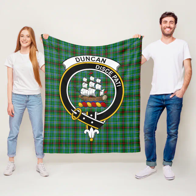 Scots Print Blanket - Duncan Tartan Crest Blanket To My Wife Style, Gift From Scottish Husband