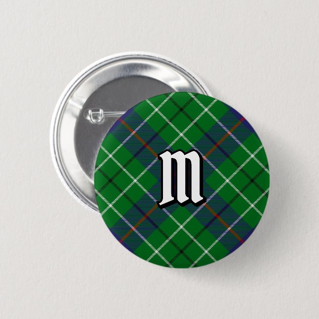 Clan Duncan Tartan 6 Cm Round Badge (Front & Back)