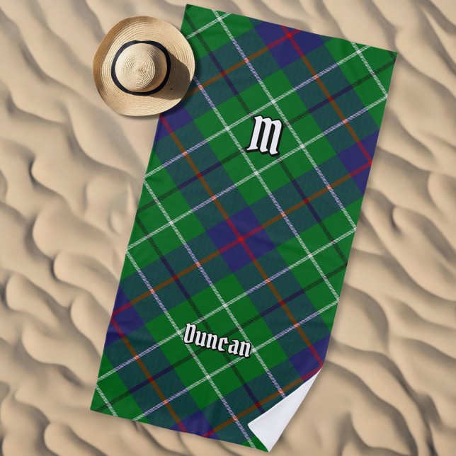 Clan Duncan Tartan Beach Towel (Creator Uploaded)