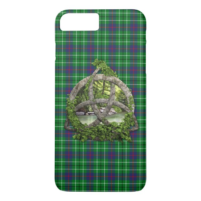 Clan Duncan Tartan Celtic Trinity Case-Mate iPhone Case (Back)
