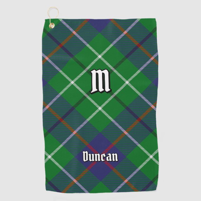 Clan Duncan Tartan Golf Towel (Front)