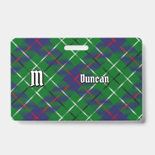 Clan Duncan Tartan ID Badge