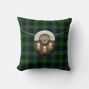 Clan Dundas Tartan And Sporran Cushion