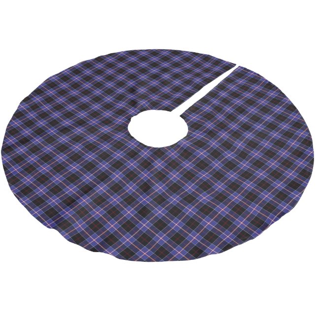Clan Dunlap Tartan Brushed Polyester Tree Skirt (Angled)