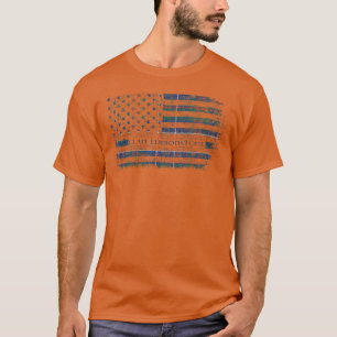 Clan Edmonstone Scottish tartan US flag kilt Scotl T-Shirt