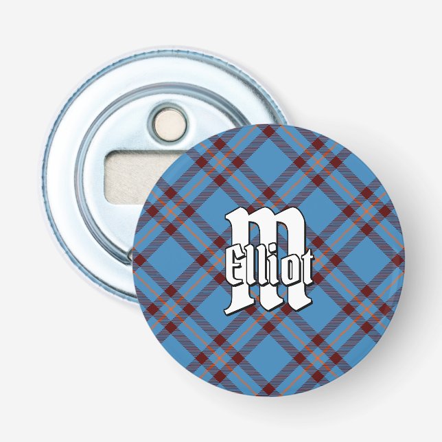 Clan Elliot Ancient Tartan Bottle Opener (Front)