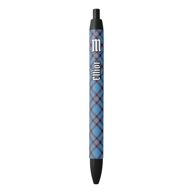 Clan Elliot Ancient Tartan Ink Pen (Front Vertical)