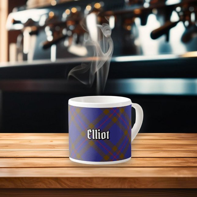 Clan Elliot Modern Tartan Espresso Cup (Creator Uploaded)