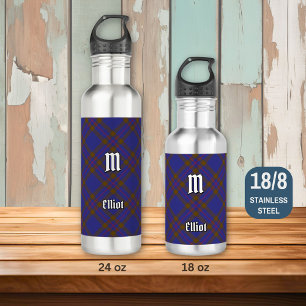 Clan Elliot Modern Tartan Steel Water Bottle