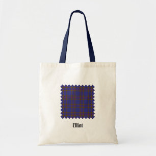 Clan Elliot Modern Tartan Tote Bag