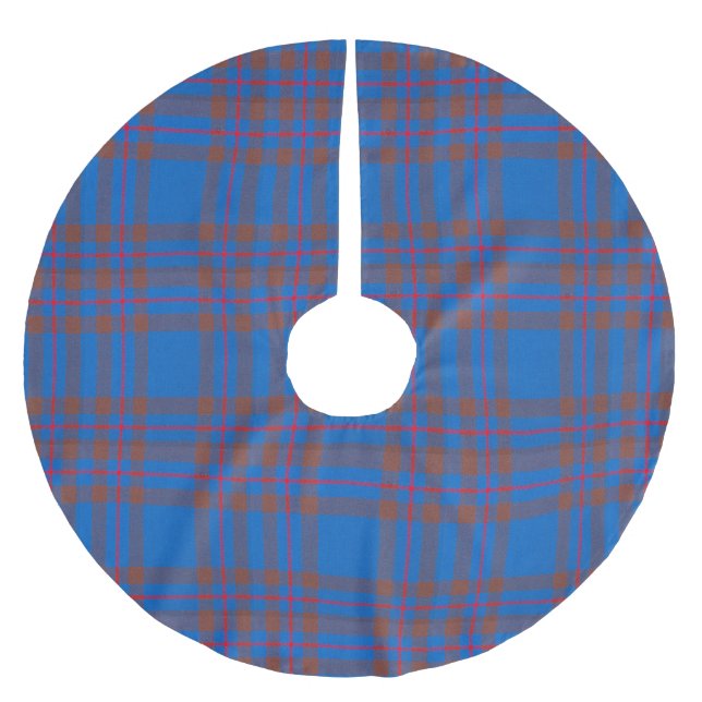 Clan Elliot Tartan Brushed Polyester Tree Skirt (Front)