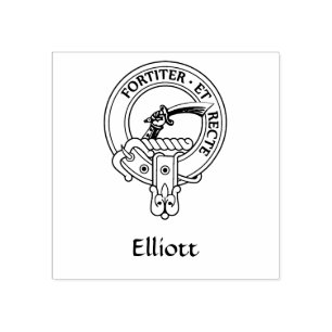 Clan Elliott Crest Rubber Stamp