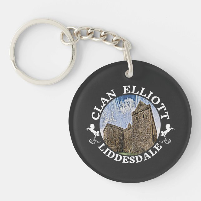 Clan Elliott, Hermitage Castle, Liddesdale Key Ring (Front)