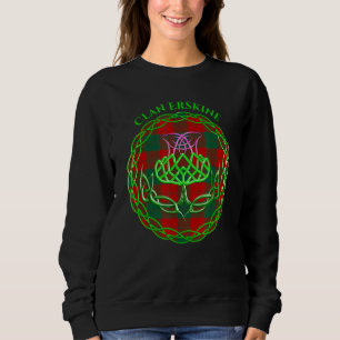 Clan Erskine Scottish Tartan Celtic Thistle Sweatshirt