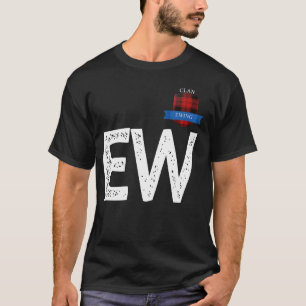 Clan Ewing E and Letter W Family Matching T-Shirt