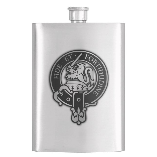 Clan Farquharson Crest Flask (Front)