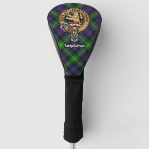 Clan Farquharson Crest over Tartan Golf Head Cover