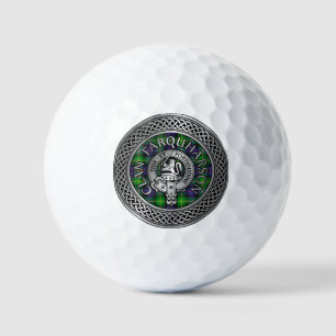 Clan Farquharson Crest & Tartan Knot Golf Balls