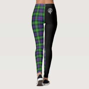 Clan Farquharson Crest & Tartan Leggings