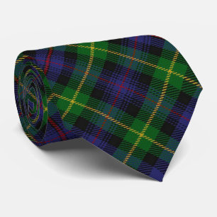 Clan Farquharson Letter F Monogram Tartan Tie