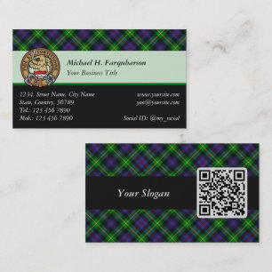 Clan Farquharson Tartan Business Card