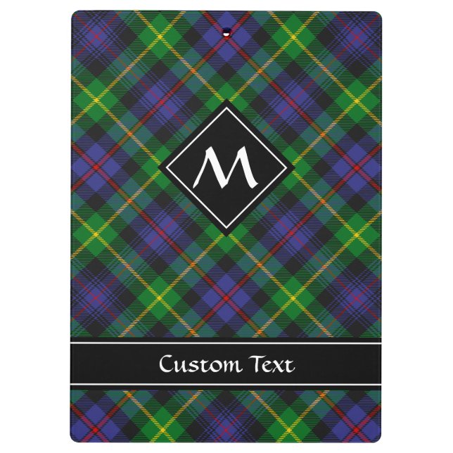 Clan Farquharson Tartan Clipboard (Back)